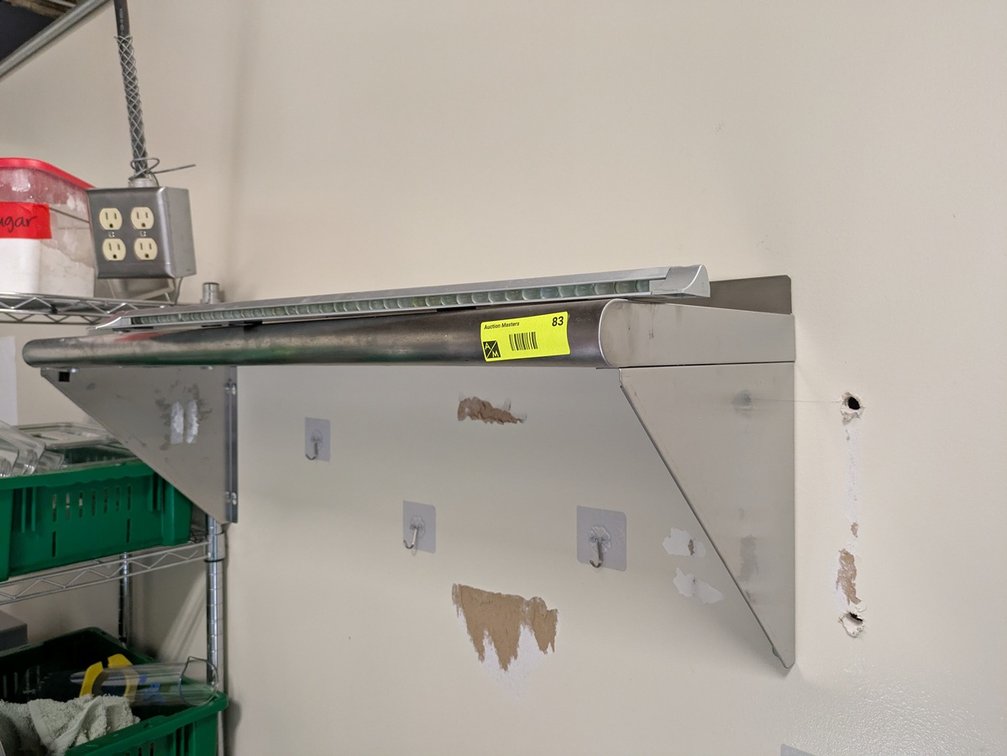 SS Wall Shelf, 36"x12"