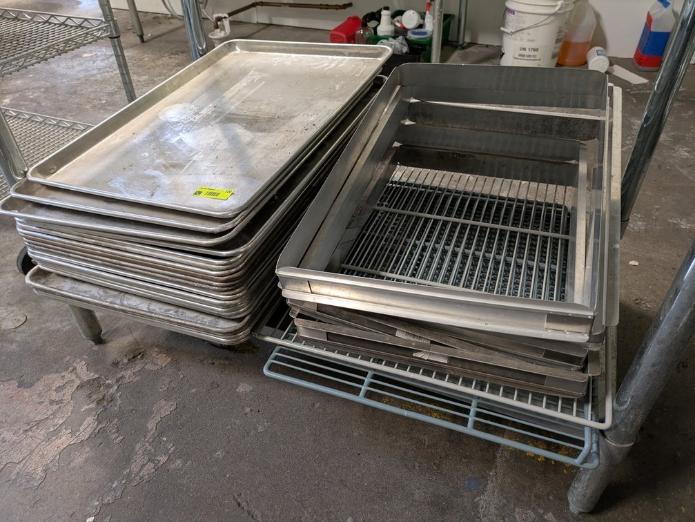 23 Aluminum Full Sheet Pans, Aluminum Sheet Pan Frames