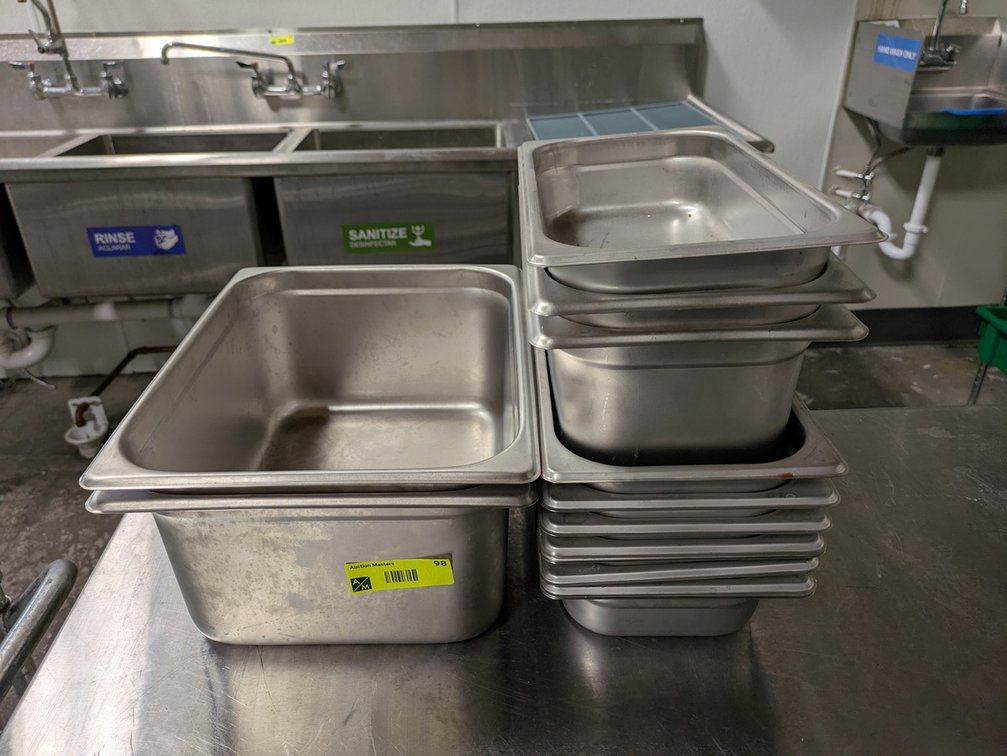 11 Assorted SS Pans