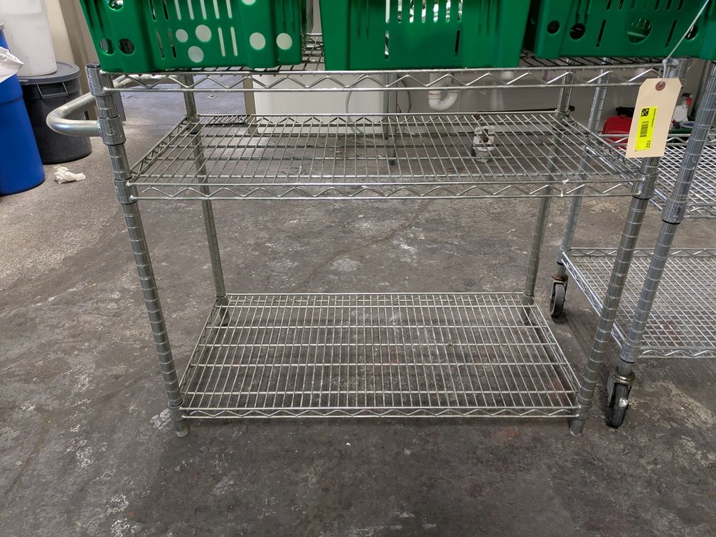 Wire 3 Tier Shelf, 36"x18"x30"