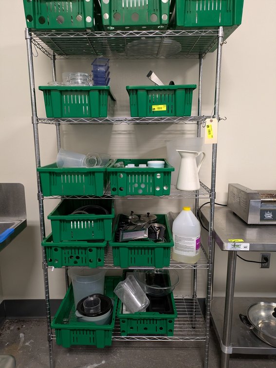 Wire 5 Tier Shelf, 36"x16"x72"