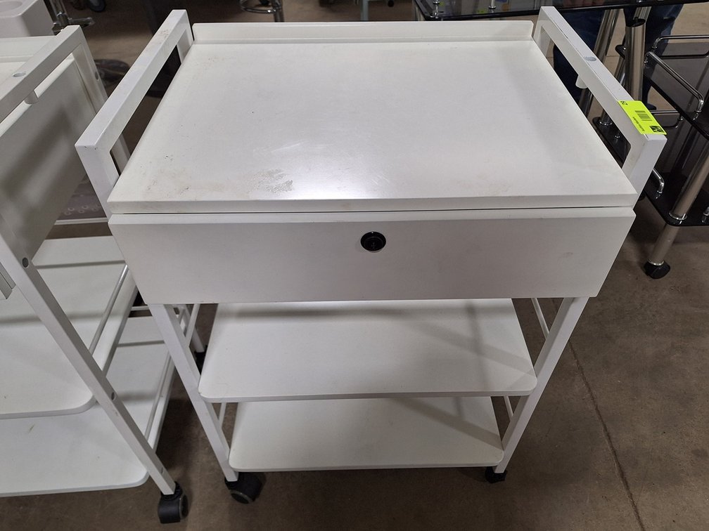 Metal Medical 1 Drawer Cabinet on Wheels, 22"x16"x32"