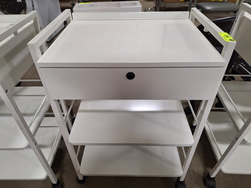 Metal Medical 1 Drawer Cabinet on Wheels, 22"x16"x32"