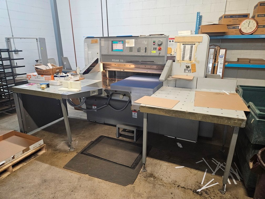 Mohr Polar 115 Programmable Super Cutter, Moel 115E, Serial 7131836, 220V, 3 PH