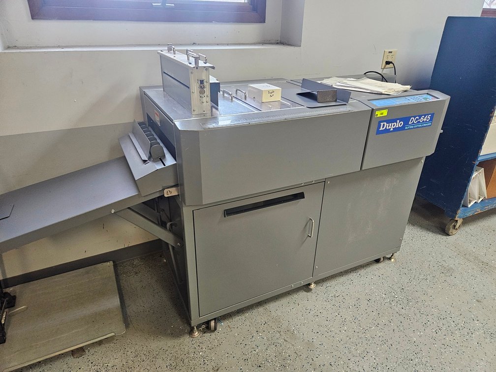 Duplo DC-645 Automatic Slitter/Score/Creaser, 115V