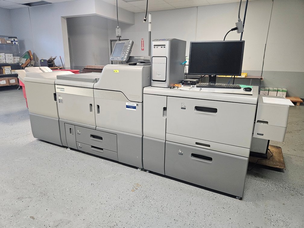 Heidelberg Linoprint with Ricoh Pro C7110, Feeder, Finisher, 115V