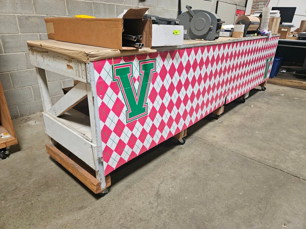 Work Bench on Wheels, 13'x31"x40"
