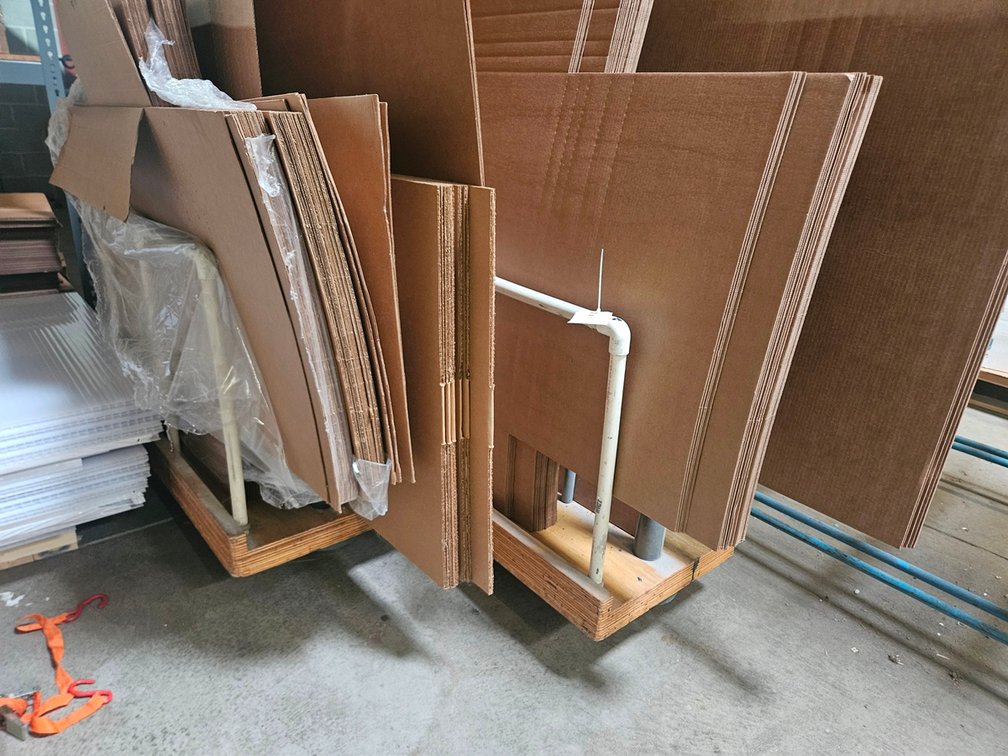 2 Assorted Panel Carts