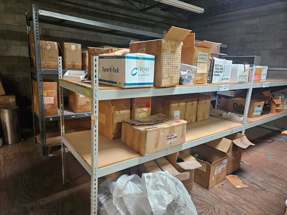 Assorted Shelving On Mezzanine