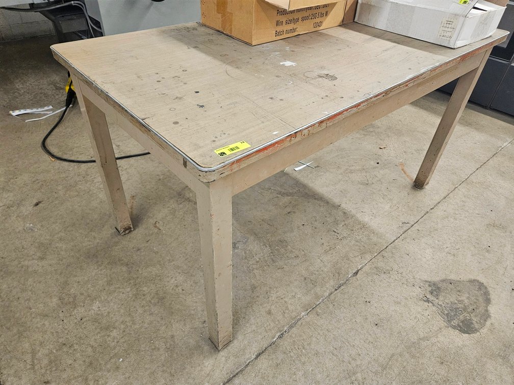 Metal Table, 55"x30"x30"