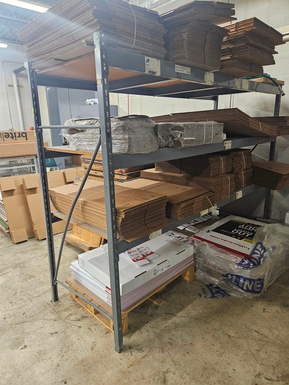 Metal 3 Tier Shelf, 96"x36"x72"