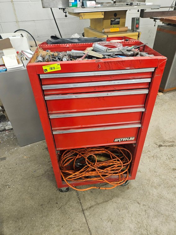 Waterloo Tool Cabinet on Wheels 22"x12"x40" with Contents