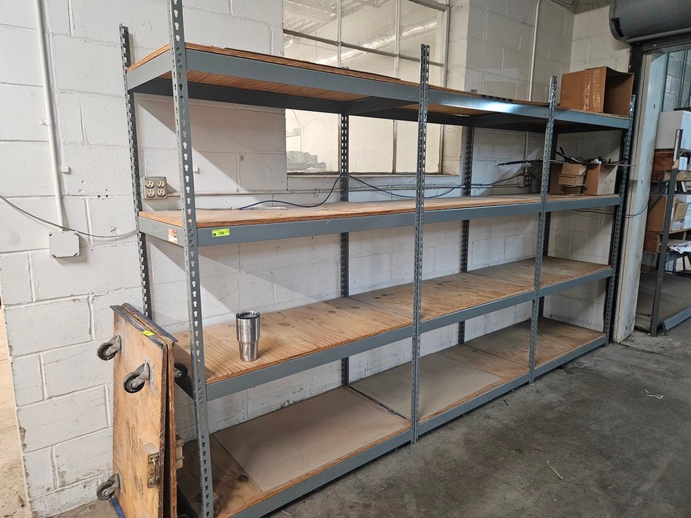Metal 3 Tier Shelf, 146"x24"x84"