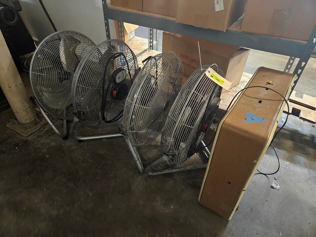 5 Assorted Fans