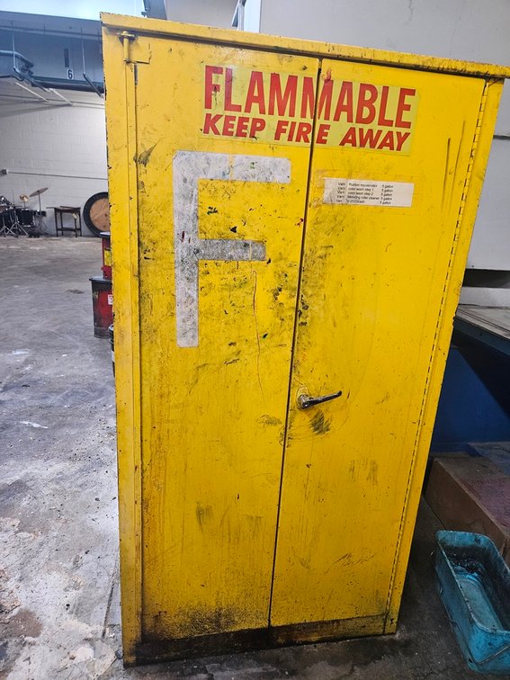 Flammable Storage Cabinet, 34"x34"x65"