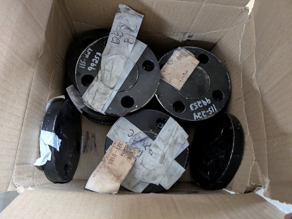 Box of Metal Flanges