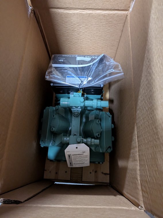 Bitzer Semi-Hermetic Reciprocating Compressor, 05 HP, 460V