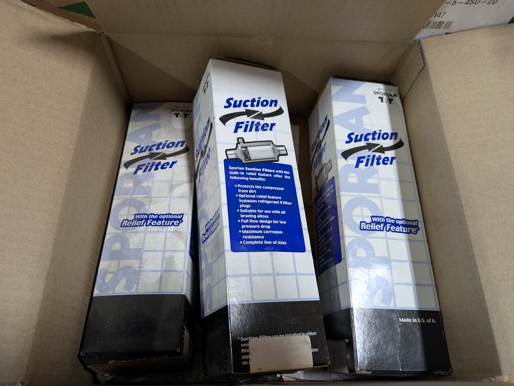 Pallet Assorted, Sporlan Suction Filter, More