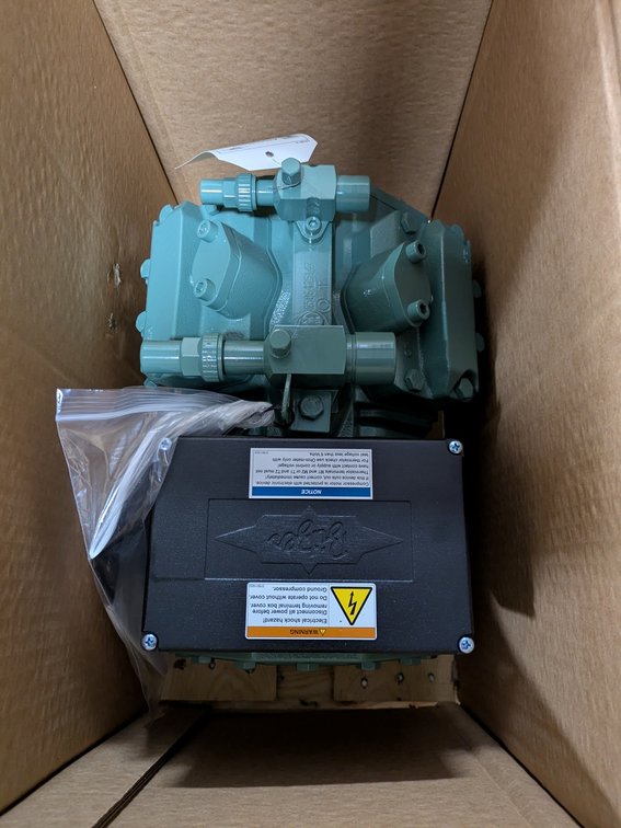 Bitzer Semi-Hermetic Reciprocating Compressor, 05 HP, 460V