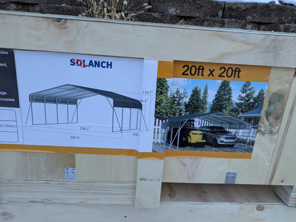 2025 SDLANCH High-End 20'x20' Carport, Model SDLC2020, Unused