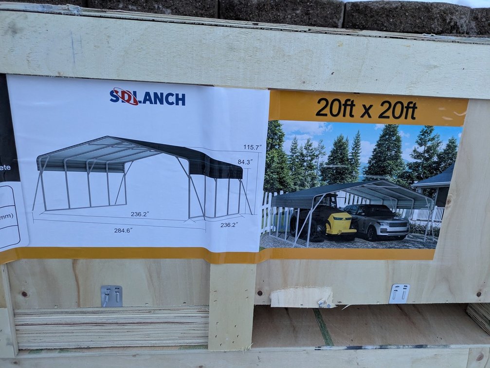 2025 SDLANCH High-End 20'x20' Carport, Model SDLC2020, Unused