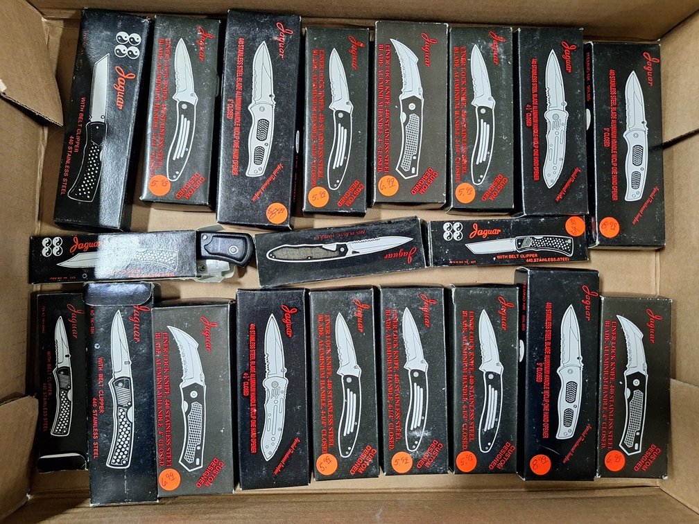 20 Jaguar Folding Knives, 2.5" to 3.5" Blades