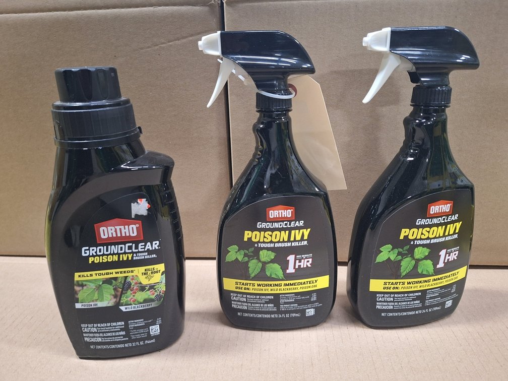 3- Ortho Poison Ivy & Tough Bruch Killer, 24oz, 32oz