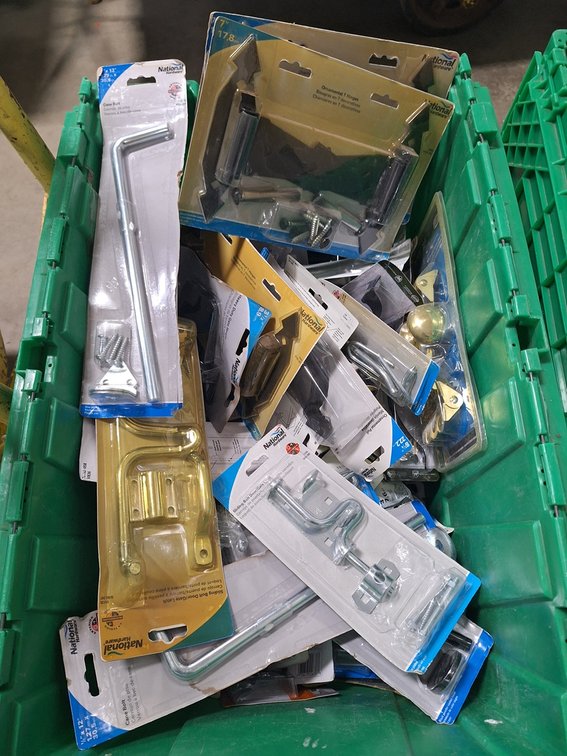 National Hardware Assorted Hinges, Assorted Cane Bolts, and More