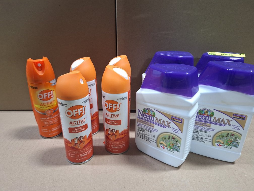 4 - Bonide Neem Max 16oz and 5 - Off Active Insect Repellent