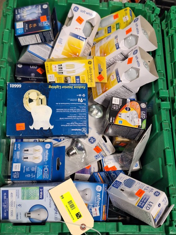 Assorted GE Light Bulbs and More