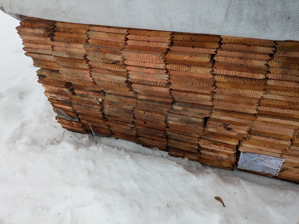 Douglas Fir 5/8"x6" Tongue and Groove Bead Ceiling KD Outs, 546 Sq. Ft., 1280 Linear Feet, 4' Lengths
