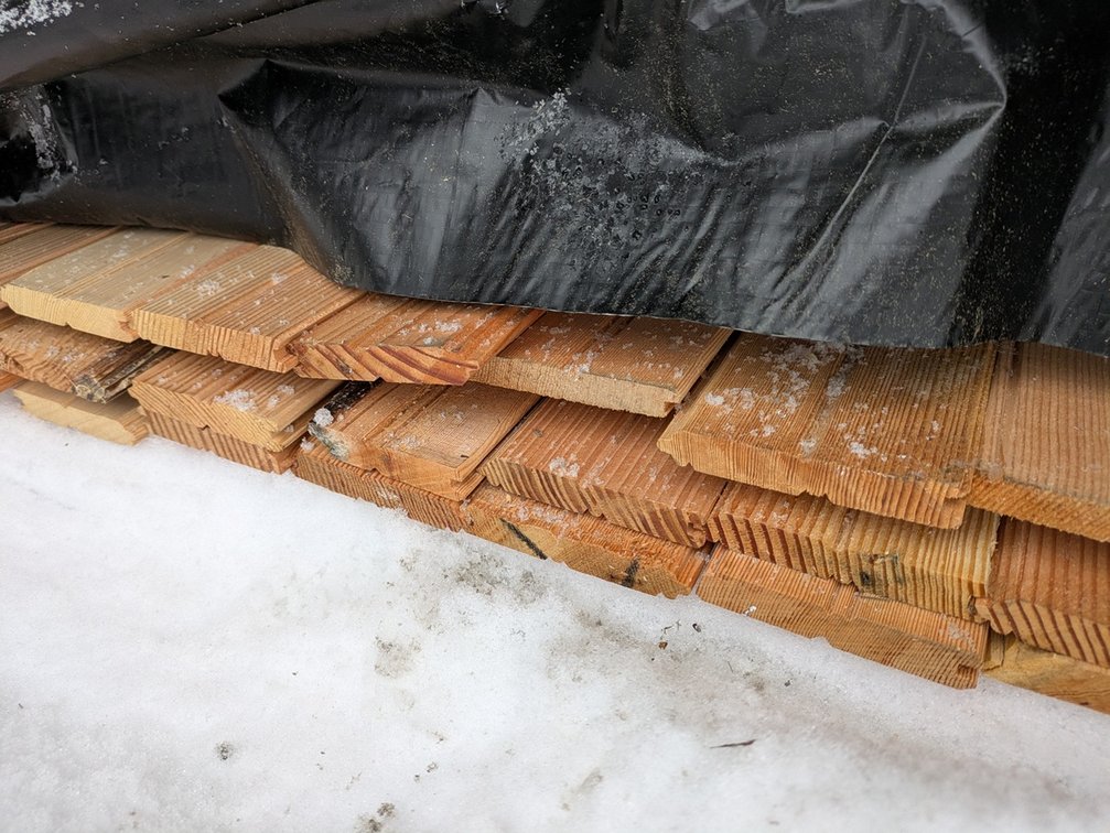 Douglas Fir 5/8"x4" Tongue and Groove Bead Ceiling KD Outs, 163 Sq. Ft., 627 Linear Feet, 11 to 20' Lengths