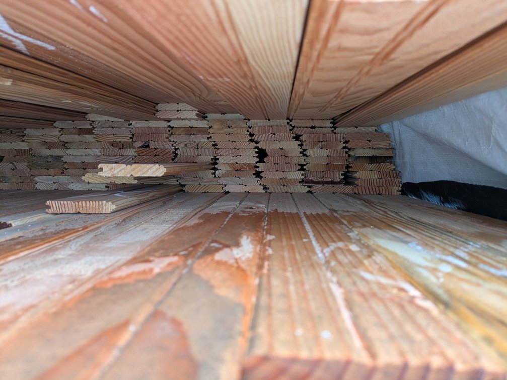 Douglas Fir 5/8"x4" Tongue and Groove Bead Ceiling KD Outs, 350 Sq. Ft., 1344 Linear Feet, 7' Lengths