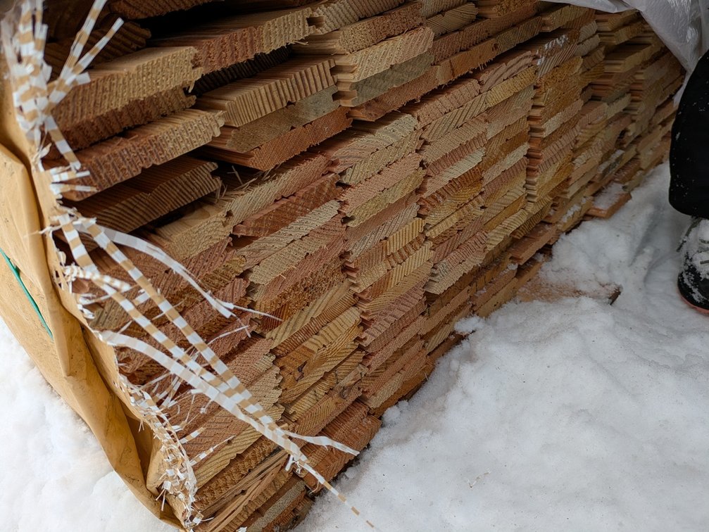 Douglas Fir 5/8"x4" Tongue and Groove Bead Ceiling KD Outs, 517 Sq. Ft., 1968 Linear Feet, 3' to 5' Lengths
