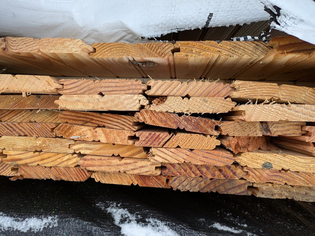 Douglas Fir 5/8"x4" Tongue and Groove Bead Ceiling KD Outs, 180 Sq. Ft., 693 Linear Feet, 7' Lengths