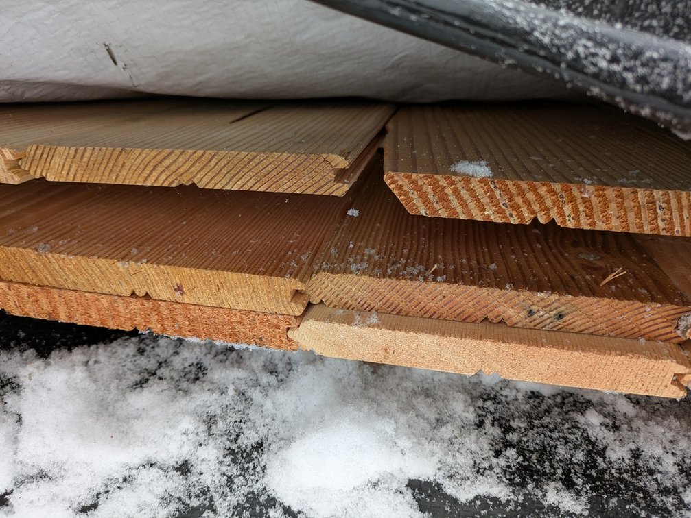 Douglas Fir 5/8"x6" Tongue and Groove Bead Ceiling KD Outs, 83 Sq. Ft., 194 Linear Feet, 6' to 10' Lengths