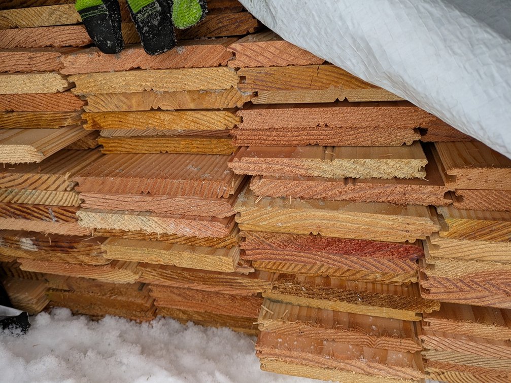 Douglas Fir 5/8"x6" Tongue and Groove Bead Ceiling KD Outs, 922 Sq. Ft., 2160 Linear Feet, 8' Lengths