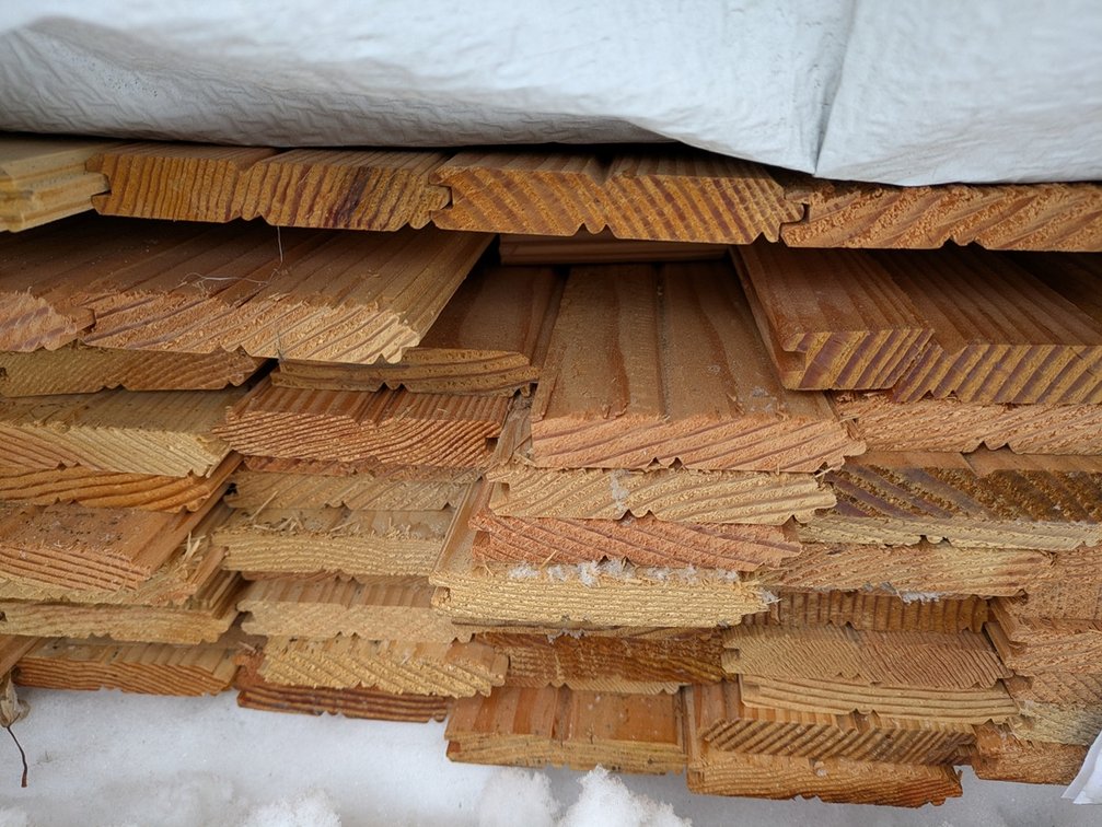 Douglas Fir 5/8"x4" Tongue and Groove Bead Ceiling KD Outs, 297 Sq. Ft., 1141 Linear Feet, 6' to 10' Lengths