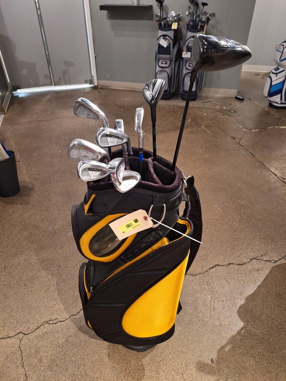 Assorted RH Golf Clubs and Bag