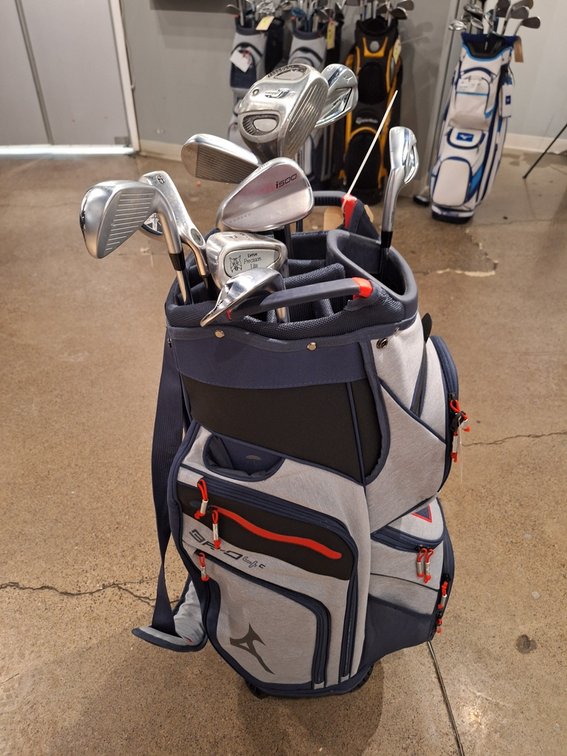 Assorted RH Golf Clubs and Bag
