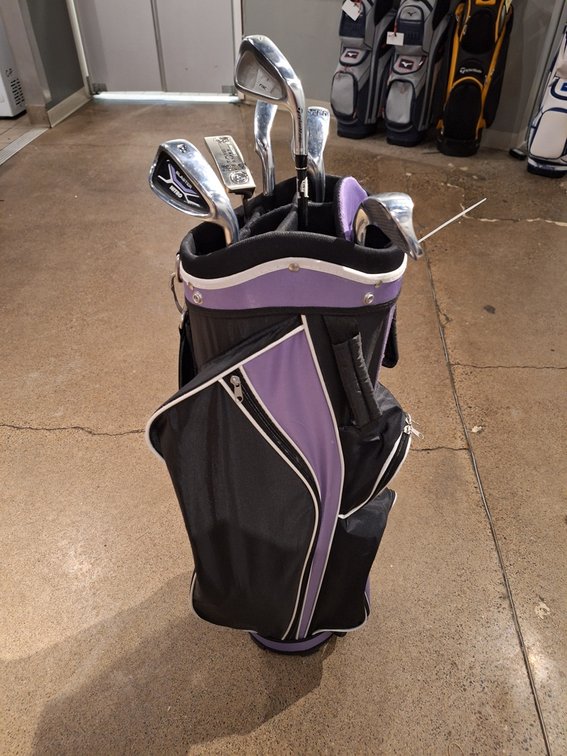 Assorted RH Golf Clubs and Bag