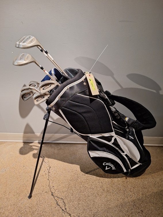 Assorted RH Golf Clubs and Bag