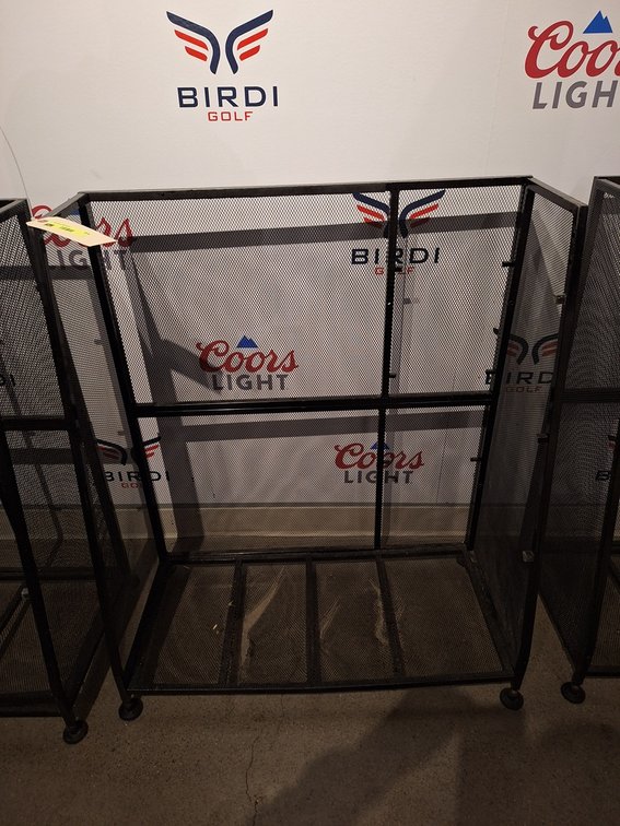 Metal Golf Bag Rack, 32"x15"x39"