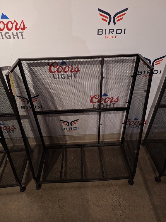 Metal Golf Bag Rack, 32"x15"x39"
