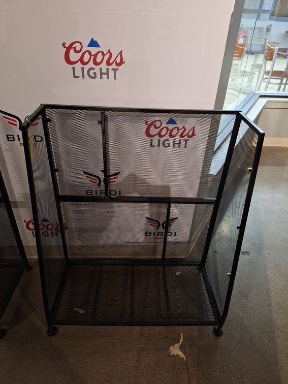 Metal Golf Bag Rack, 32"x15"x39"