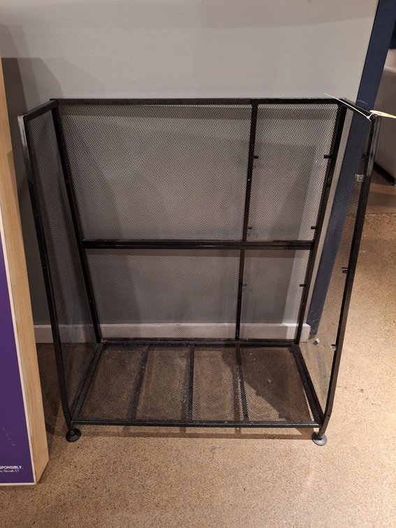 Metal Golf Bag Rack, 32"x15"x39"