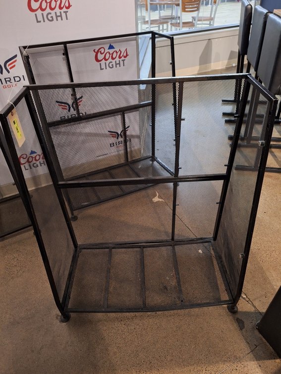 Metal Golf Bag Rack, 32"x15"x39"