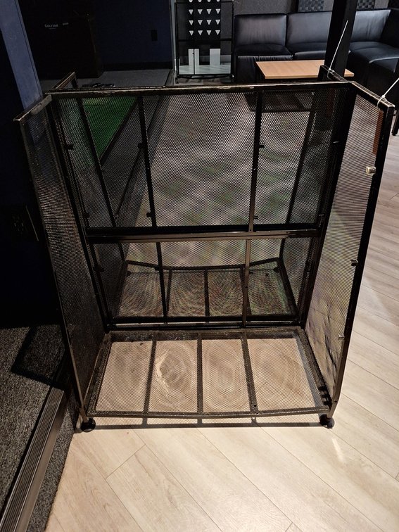 Metal Golf Bag Rack, 32"x15"x39"