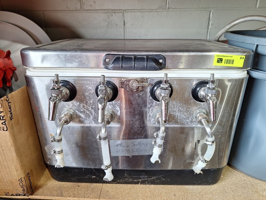 4-Tap Beer Tap Cooler with Related