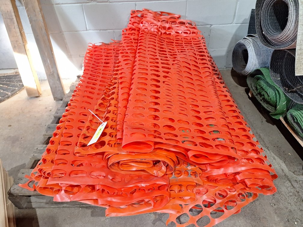 Pallet of Orange Fencing Rolls